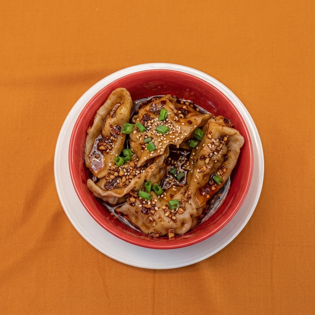 Spicy Soya Garlic Gravy Chicken Momos