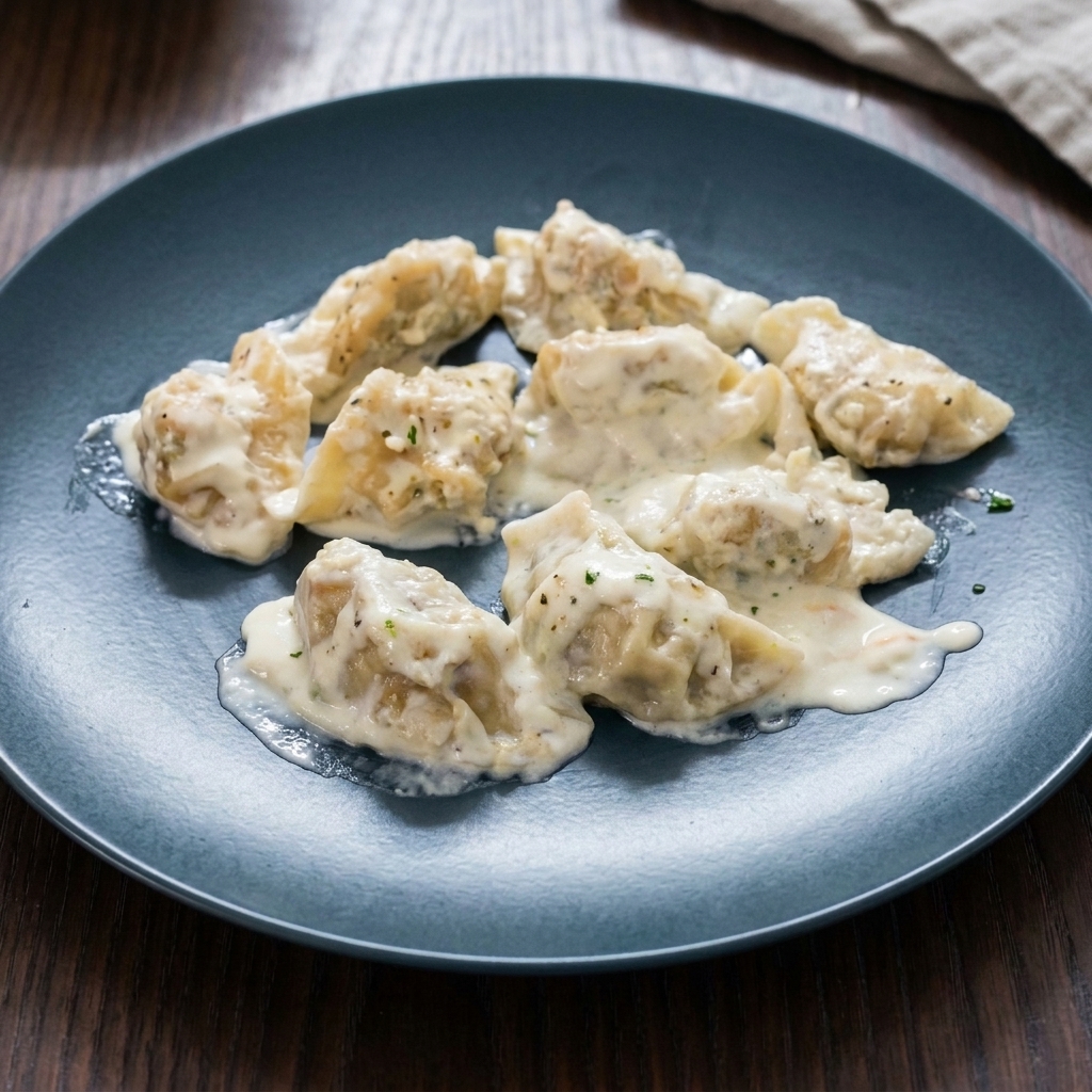 White Creamy Chicken Momos